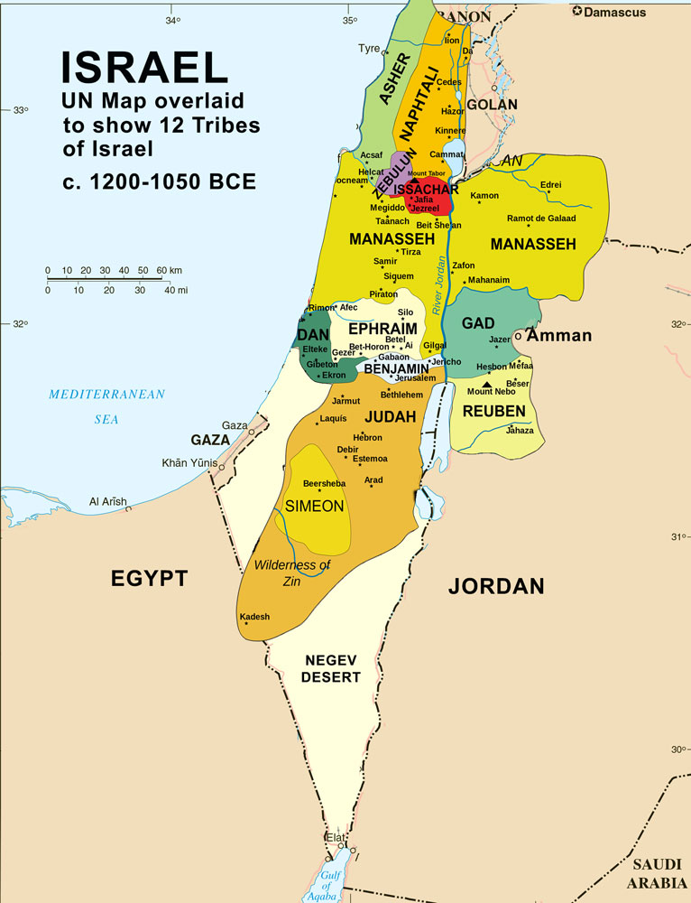 Tribes of israel family tree